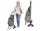 6-Wheel Shopping Trolley with Insulated Pocket 95 cm Gray 1