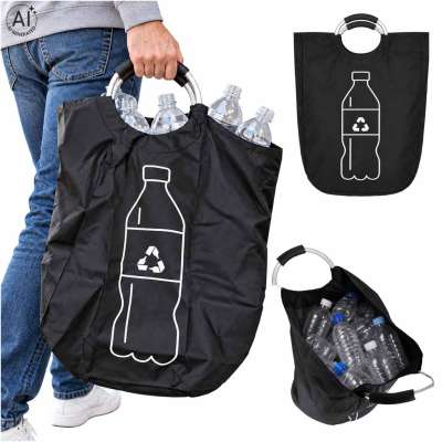 Baskets bags for returnable bottles waste sorting recycling