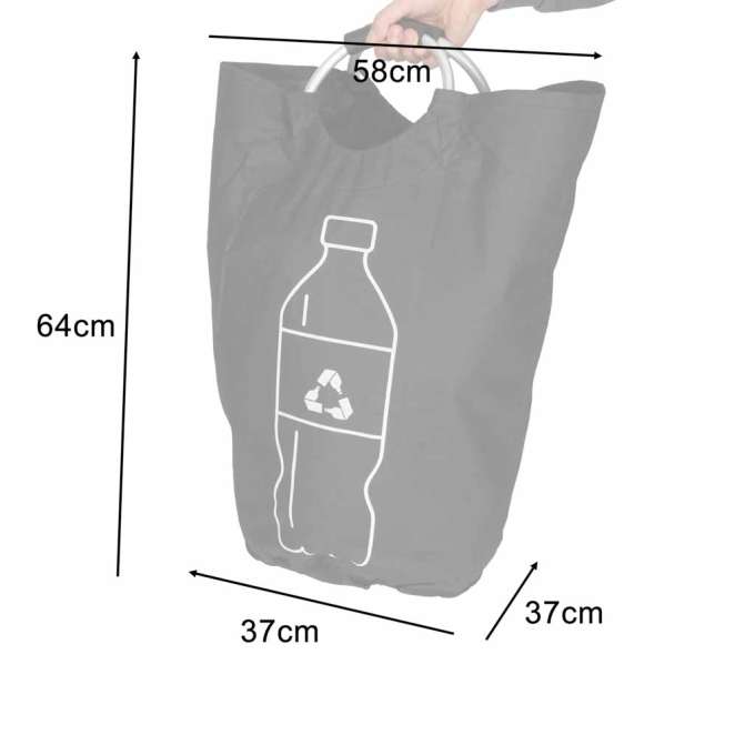 Baskets bags for returnable bottles waste sorting recycling