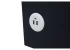 Bedside cabinet hanging with drawers LED lighting a USB charging port and a Bluetooth speaker black 6