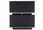 Bedside cabinet hanging with drawers LED lighting a USB charging port and a Bluetooth speaker black 5
