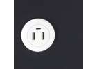 Bedside cabinet hanging with drawers LED lighting a USB charging port and a Bluetooth speaker black 10