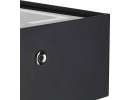 Bedside cabinet hanging with drawers LED lighting a USB charging port and a Bluetooth speaker black 12