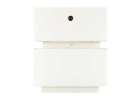 Bedside cabinet hanging with drawers LED lighting a USB charging port and a Bluetooth speaker ecru 4