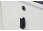 Bedside table with drawers LED lighting USB charging Bluetooth speaker ecru 3