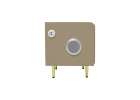 Bedside table with drawers LED lighting USB charging and Bluetooth speaker beige 4