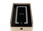 Bedside table with drawers LED lighting USB charging and Bluetooth speaker beige 15