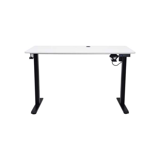 Biurko elektryczne regulowane pamięć panel sterowania 120x60cm białe