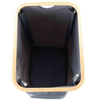 Bottle return bin with a removable bag for waste sorting and recycling