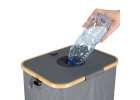 Bottle return bin with a removable bag for waste sorting and recycling 9