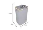Bottle return bin with a removable bag for waste sorting and recycling 2