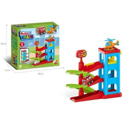Car parking multi-story garage car helicopter