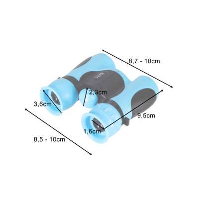 Children's Binoculars for Bird Watching 8x21mm HD Blue Case
