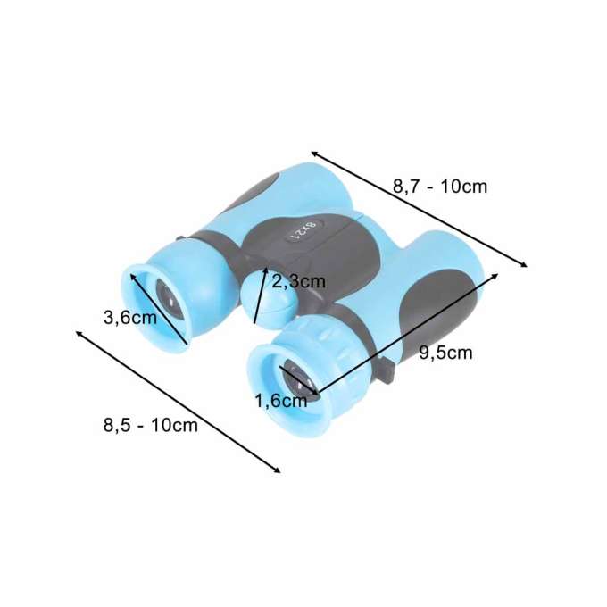Children's Binoculars for Bird Watching 8x21mm HD Blue Case