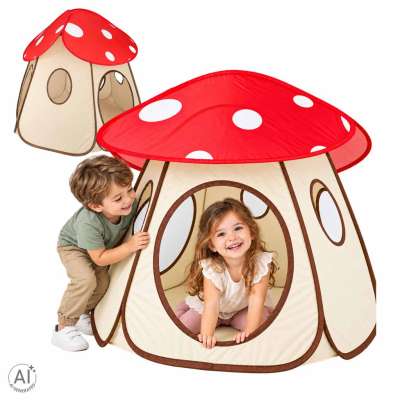 Children's Mushroom Tent Foldable Playhouse for the Kids' Room