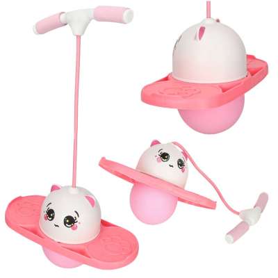 Children's Pogo Balance Jumper White and Pink