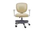 Children's desk chair adjustable swivel chair with footrest beige 1