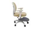 Children's desk chair adjustable swivel chair with footrest beige 3