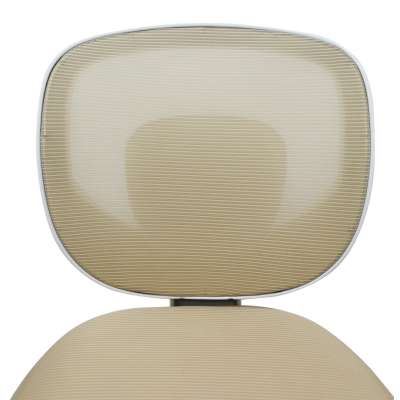 Children's desk chair adjustable swivel chair with footrest beige
