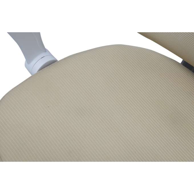 Children's desk chair adjustable swivel chair with footrest beige