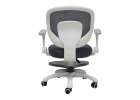 Children's desk chair adjustable swivel chair with footrest grey 4