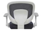 Children's desk chair adjustable swivel chair with footrest grey 5