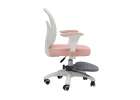 Children's desk chair adjustable swivel chair with footrest pink 3