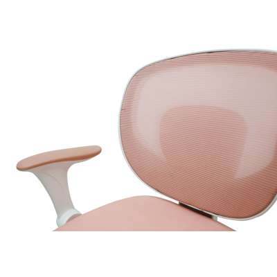 Children's desk chair adjustable swivel chair with footrest pink