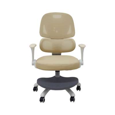 Children's desk chair ergonomic swivel adjustable beige