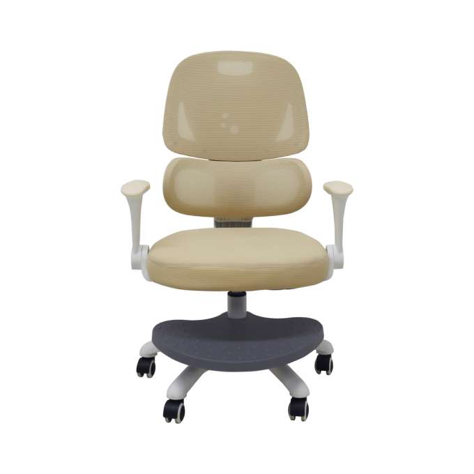 Children's desk chair ergonomic swivel adjustable beige