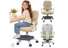 Children's desk chair ergonomic swivel adjustable beige 1