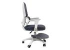 Children's desk chair ergonomic swivel adjustable grey 3