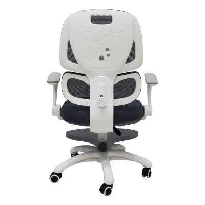 Children's desk chair ergonomic swivel adjustable grey