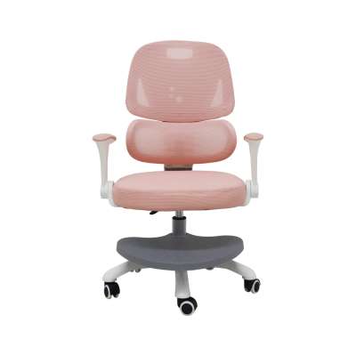 Children's desk chair ergonomic swivel adjustable pink