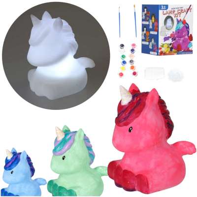 Children’s unicorn night lamp painting kit creative craft set