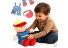 Doll plush cuddle toy educational dressing-learning boy 1