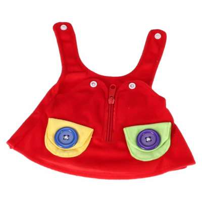 Doll plush cuddle toy educational dressing-learning girl