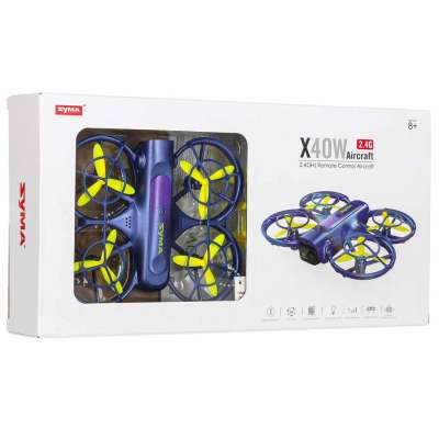 Dron RC Syma X40W FPV WiFi 2.7K HD Zawis 360° Kamera USB 6AXIS