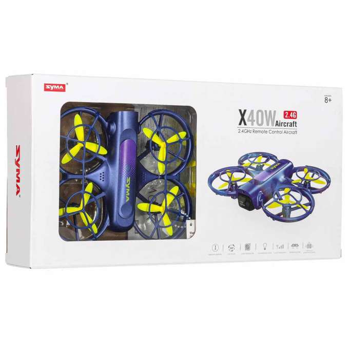 Dron RC Syma X40W FPV WiFi 2.7K HD Zawis 360° Kamera USB 6AXIS
