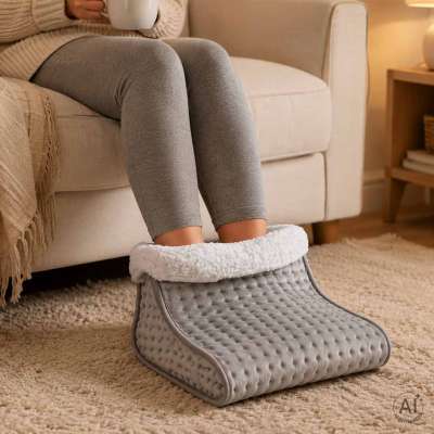 Electric Foot Warmer Soft 9 Heat Settings 75W with Timer