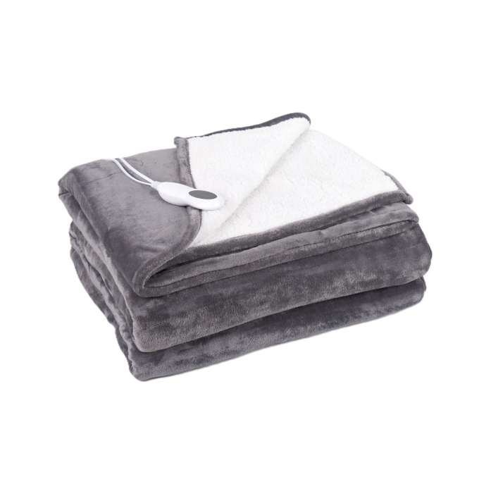 Electric heated blanket 180x200cm 130W 10 levels timer heating mat