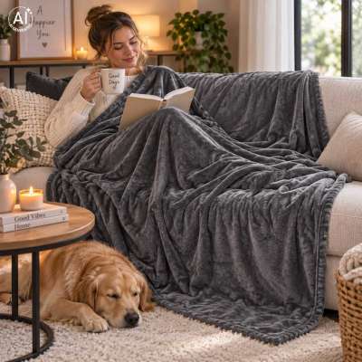 Electric heated blanket 180x210cm 150W 10 levels timer heating mat