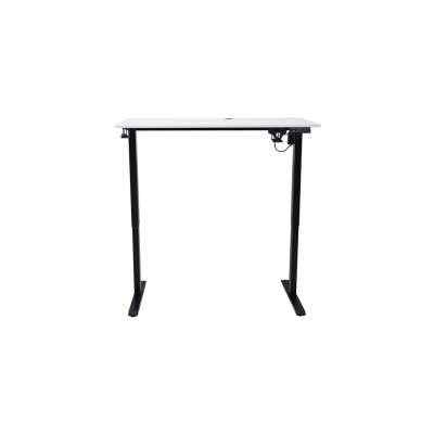 Electric height-adjustable desk with memory function and control panel 120x60 cm white