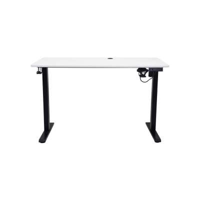 Electric height-adjustable desk with memory function and control panel 120x60 cm white