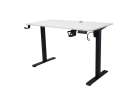 Electric height-adjustable desk with memory function and control panel 120x60 cm white 4