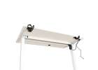 Electric height-adjustable desk with memory function and control panel 120x60 cm white 4