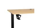 Electric height-adjustable desk with memory function and control panel 120x60 cm wood 4