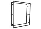Firewood rack metal shelf for the fireplace 2