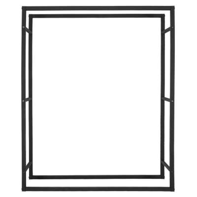 Firewood rack metal shelf for the fireplace
