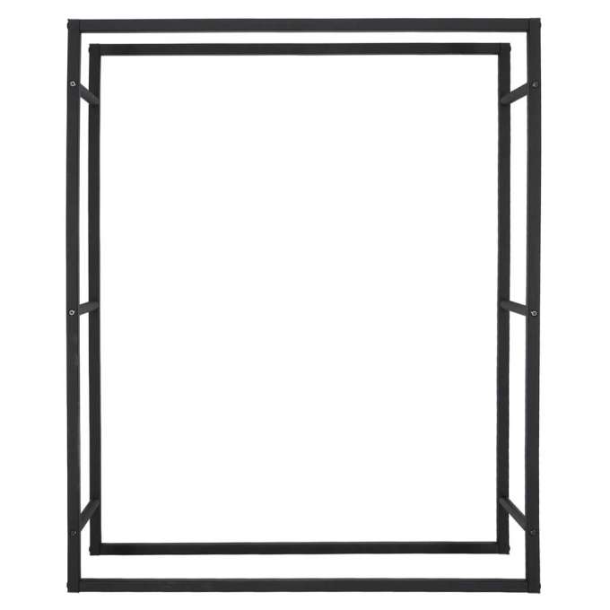 Firewood rack metal shelf for the fireplace